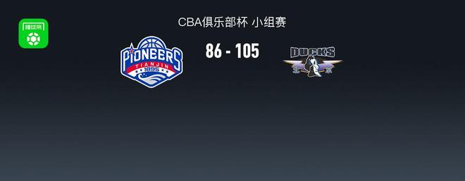 CBA俱樂部杯戰報：北京105-86天津，哈姆雷特23分