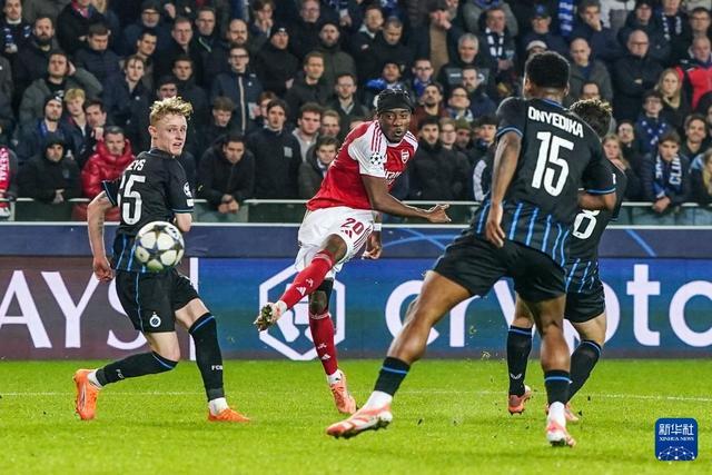 欧冠：布鲁日不敌阿森纳